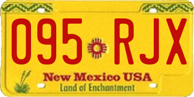 NM license plate 095RJX
