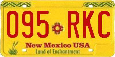 NM license plate 095RKC