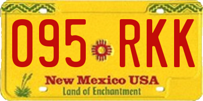 NM license plate 095RKK