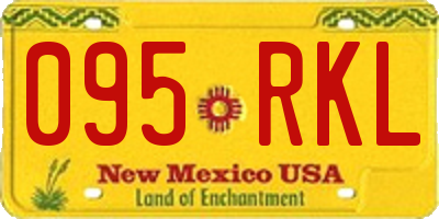 NM license plate 095RKL