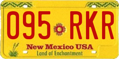 NM license plate 095RKR
