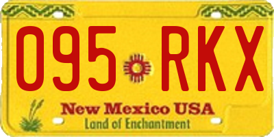 NM license plate 095RKX