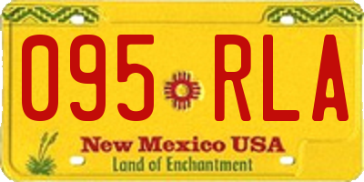 NM license plate 095RLA