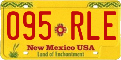 NM license plate 095RLE