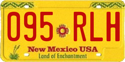 NM license plate 095RLH
