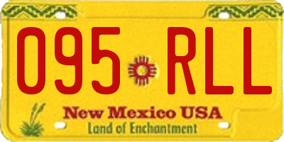 NM license plate 095RLL