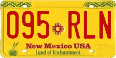 NM license plate 095RLN