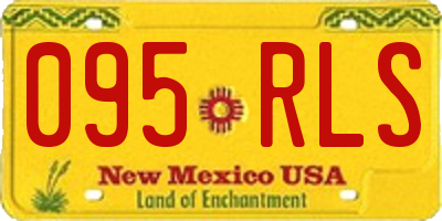 NM license plate 095RLS