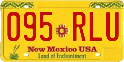 NM license plate 095RLU