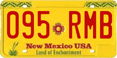 NM license plate 095RMB