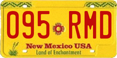 NM license plate 095RMD