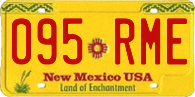 NM license plate 095RME