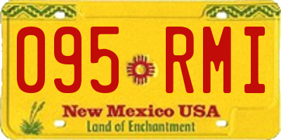 NM license plate 095RMI