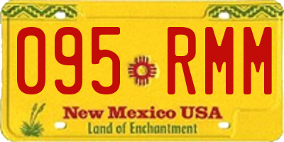 NM license plate 095RMM