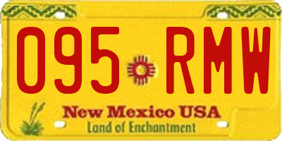 NM license plate 095RMW