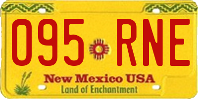 NM license plate 095RNE