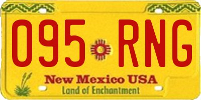 NM license plate 095RNG