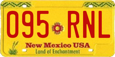 NM license plate 095RNL