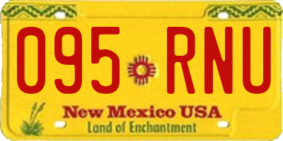 NM license plate 095RNU