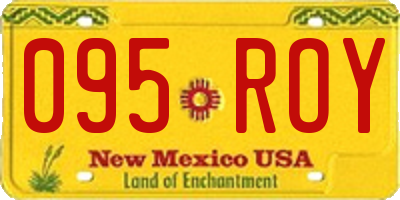 NM license plate 095ROY