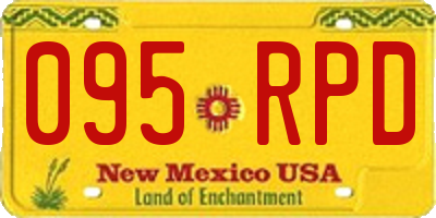 NM license plate 095RPD