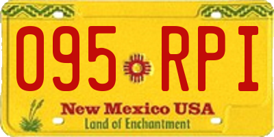 NM license plate 095RPI