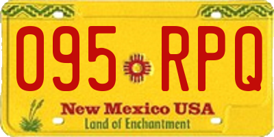 NM license plate 095RPQ