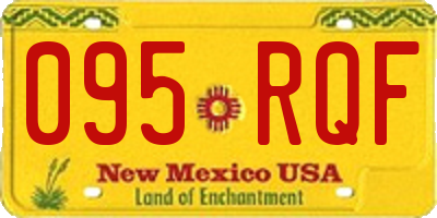 NM license plate 095RQF