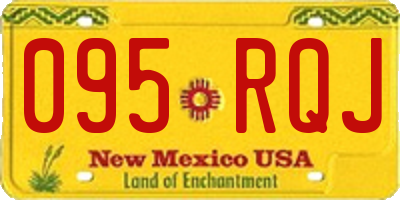NM license plate 095RQJ