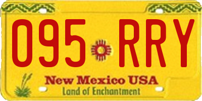 NM license plate 095RRY