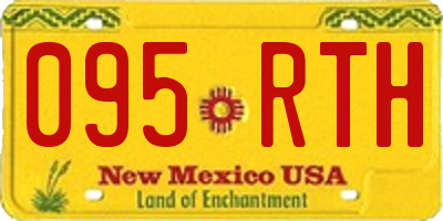 NM license plate 095RTH