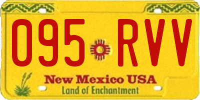 NM license plate 095RVV