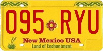 NM license plate 095RYU