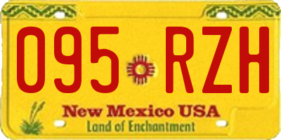 NM license plate 095RZH