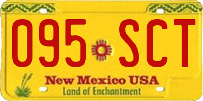 NM license plate 095SCT