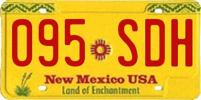NM license plate 095SDH
