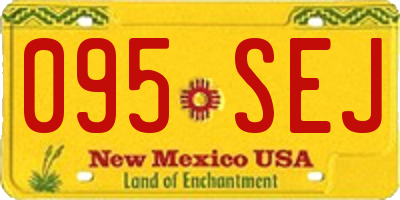 NM license plate 095SEJ