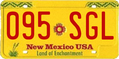 NM license plate 095SGL