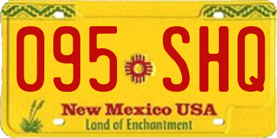 NM license plate 095SHQ