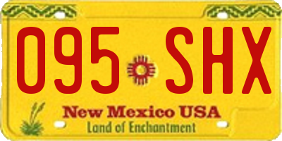 NM license plate 095SHX