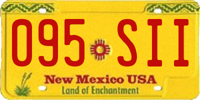 NM license plate 095SII