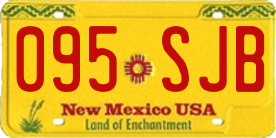 NM license plate 095SJB