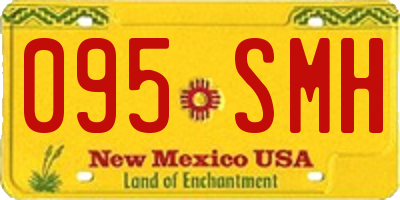 NM license plate 095SMH