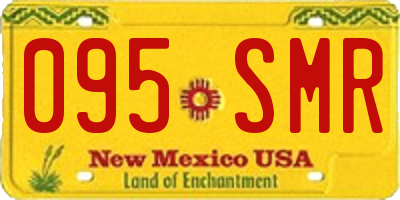 NM license plate 095SMR