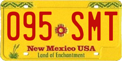 NM license plate 095SMT
