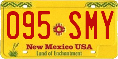 NM license plate 095SMY