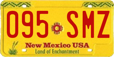NM license plate 095SMZ