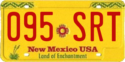 NM license plate 095SRT