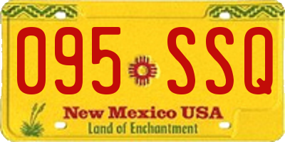 NM license plate 095SSQ