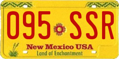 NM license plate 095SSR